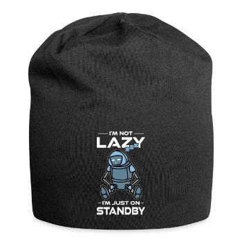 Ai Robotics Geek Tech Humor Robot - Jersey Beanie - black - Front