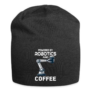 Ai Robotics Geek Tech Humor Robot - Jersey Beanie - charcoal grey - Front