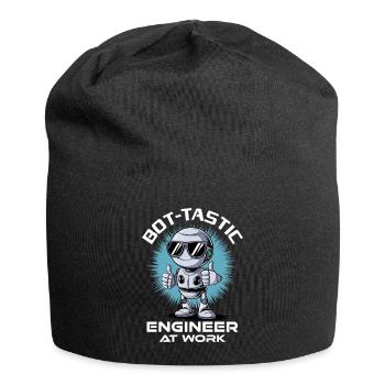 Ai Robotics Geek Tech Humor Robot - Jersey Beanie - black - Front