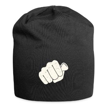 Mandoline, Weil Normale Gitarren Langweilig Sind - Jersey-Beanie - Schwarz - Vorne