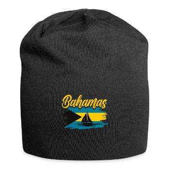 Bahamas Île des Caraïbes Cadeau d’été de l’Atlantique - Bonnet en jersey - noir - Devant