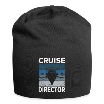 Kreuzfahrt Kreuzfahrtdirektor Cruise Director - Jersey-Beanie - Schwarz - Vorne