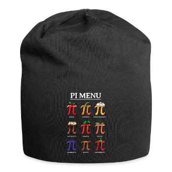 Pi Menü: Apfel, Kürbis, Zitrone und Mehr für - Jersey-Beanie - Schwarz - Vorne