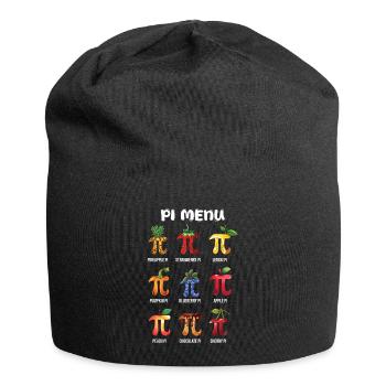 Pi Menu Fruité Pi Day Variété - Bonnet en jersey - noir - Devant