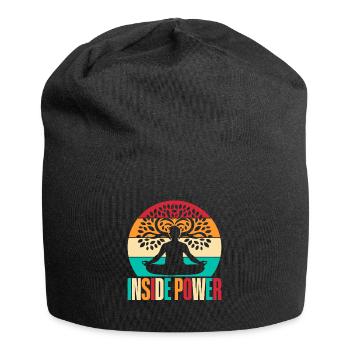 Yoga Inside Power Funny Yoga - Jersey Beanie - black - Front