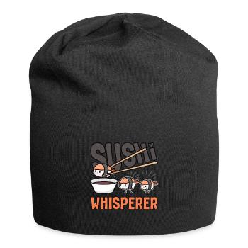 Japanese Food Lover Sushi Whisperer Sushi - Jersey-Beanie - Schwarz - Vorne