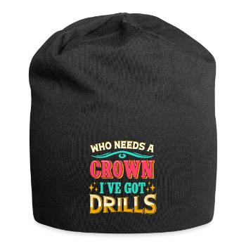 Diamond Painting Artist Crown I´ve Got Drills - Jersey-Beanie - Schwarz - Vorne
