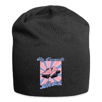 Rollerskater My Shoes Roller Skate Disco - Jersey Beanie - black - Front