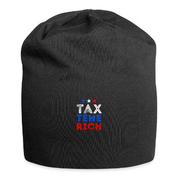 Taxer les riches Amérique - Bonnet en jersey - noir - Devant