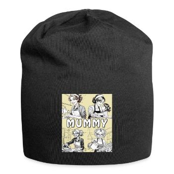 FRAU HAUSARBEIT MUMMY - Jersey-Beanie - Schwarz - Vorne