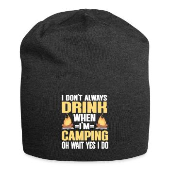 Camping Feu de camp Camper - Bonnet en jersey - charbon - Devant