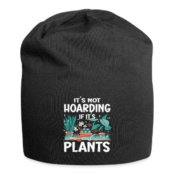 Jardinage Horticulture Jardinier - Bonnet en jersey - noir - Devant