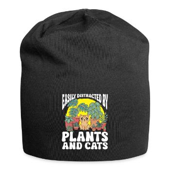 Jardinage Horticulture Jardinier - Bonnet en jersey - noir - Devant