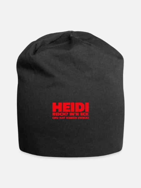 Reich? In‘n Eck, CDU hat keinen Zweck! - Jersey-Beanie - Schwarz