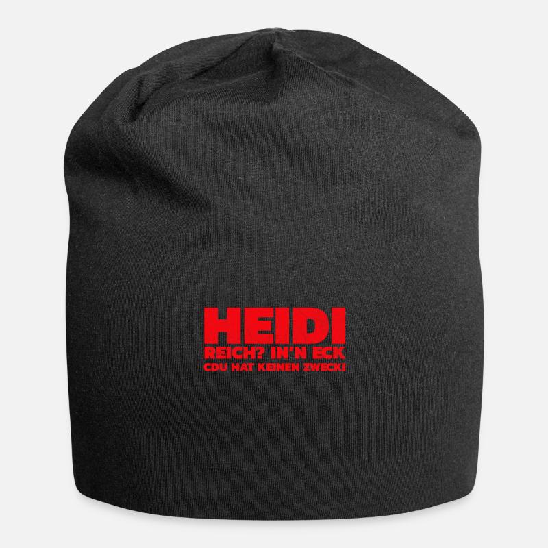 Reich? In‘n Eck, CDU hat keinen Zweck! - Jersey-Beanie - Schwarz