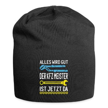Alles wird gut KFZ Meister ist da KFZ Mechaniker - Jersey-Beanie - Schwarz - Vorne