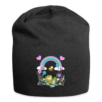Grenouille Grenouilles Enfants Enfant - Bonnet en jersey - noir - Devant