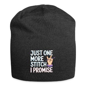 Häkeln - Jersey-Beanie - Anthrazit - Vorne