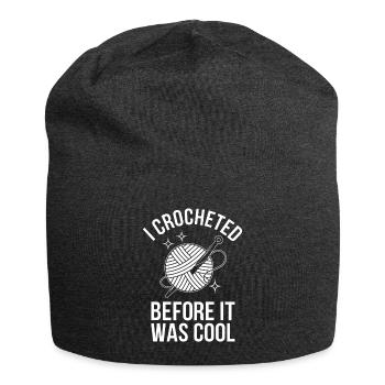 Häkeln - Jersey-Beanie - Anthrazit - Vorne