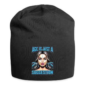 Plastic Surgeon Age Is Just A Beauty Therapist - Jersey Beanie - black - Front