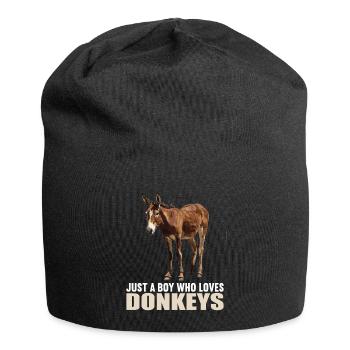 Donkey Esel - Jersey-Beanie - Schwarz - Vorne