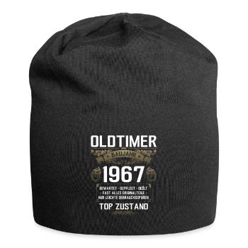 58. Geburtstag Oldtimer 1967 Jahrgang 67 - Jersey-Beanie - Schwarz - Vorne