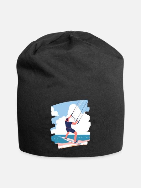Kitesurfer - Jersey-Beanie - Schwarz