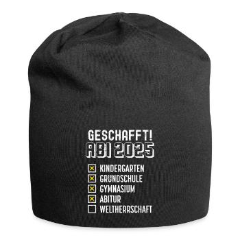 ABI 2025 GESCHAFFT WELTHERRSCHAFT Lustiges - Jersey-Beanie - Schwarz - Vorne