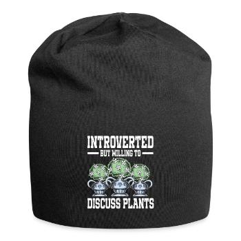 Jardinage Horticulture Jardinier - Bonnet en jersey - noir - Devant