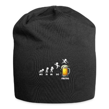Freitag Wochenende Bierliebhaber Sarkastischer - Jersey-Beanie - Schwarz - Vorne