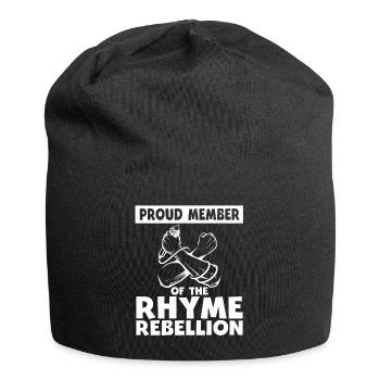Poetry Slam Rhyme Rebellion Slam Poetry - Jersey Beanie - black - Front