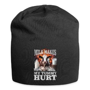 Milch - Jersey-Beanie - Schwarz - Vorne