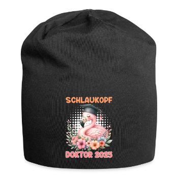 DOKTOR 2025 SCHLAUKOPF Doktorand Lustiges - Jersey-Beanie - Schwarz - Vorne