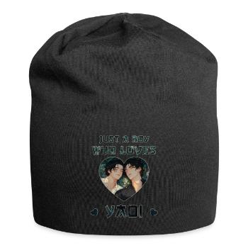 Nur ein junge, der Yaoi liebt - Jersey-Beanie - Schwarz - Vorne