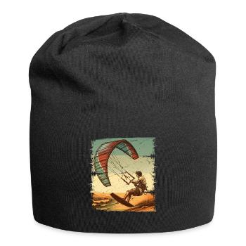 Kitesurfeur Kiteboard Kitesurf Kitesurf - Bonnet en jersey - noir - Devant
