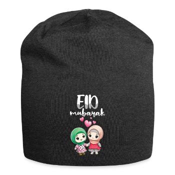 Eid Mubarak Süße Freundschaft Liebe - Jersey-Beanie - Anthrazit - Vorne
