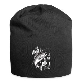Ich Angle also bin ich - Jersey-Beanie - Schwarz - Vorne