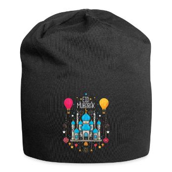 Mosquée solennelle de l’Aïd Moubarak et montgolfières - Bonnet en jersey - noir - Devant