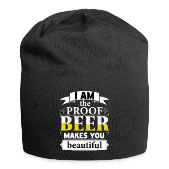 La bière vous rend belle pour les gagnants - Bonnet en jersey - noir - Devant