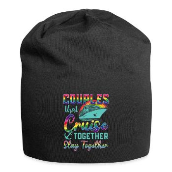 Schwule Kreuzfahrt LGBT Gaycation Cruising Urlaub - Jersey-Beanie - Schwarz - Vorne