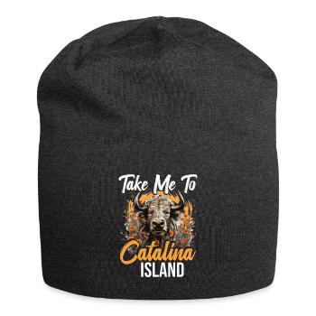 Take me to Catalina Beach Island - Jersey Beanie - charcoal grey - Front
