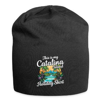 Das Ist Mein Catalina Island Urlaubsshirt - Jersey-Beanie - Schwarz - Vorne