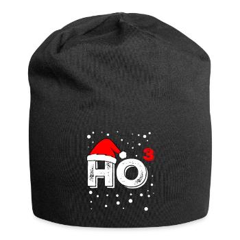 Ho à la puissance 3 haha Artboard 1 - Bonnet en jersey - noir - Devant