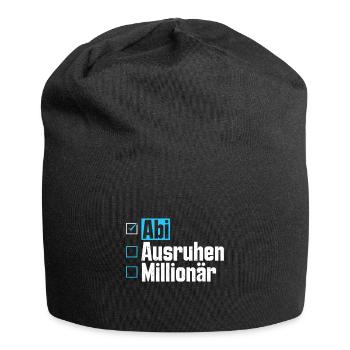 Abitur ABI AUSRUHEN MILLIONÄR Abi Lustiges - Jersey-Beanie - Schwarz - Vorne
