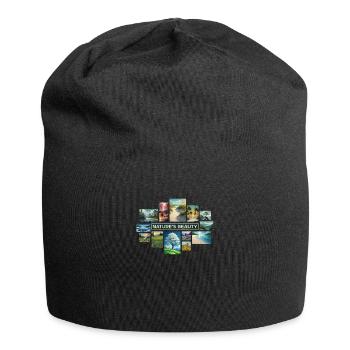Die Schönheit der Natur Collage - Jersey-Beanie - Schwarz - Vorne