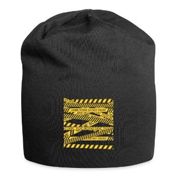 scène de crime ne se croisent pas Conception pour un policier - Bonnet en jersey - noir - Devant