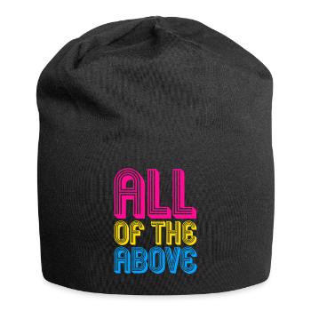 tout ce qui précède Design pour une personne pansexuelle - Bonnet en jersey - noir - Devant