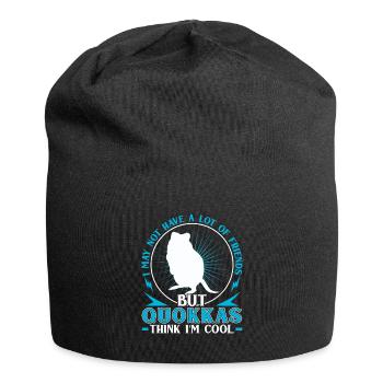 Quokka finden mich cool Beuteltier Quokka - Jersey-Beanie - Schwarz - Vorne