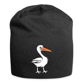 cigogne - Bonnet en jersey - noir - Devant