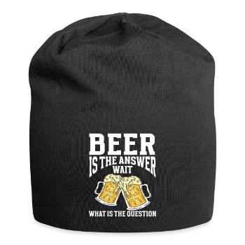 Brassage de bière amusant - Bonnet en jersey - noir - Devant